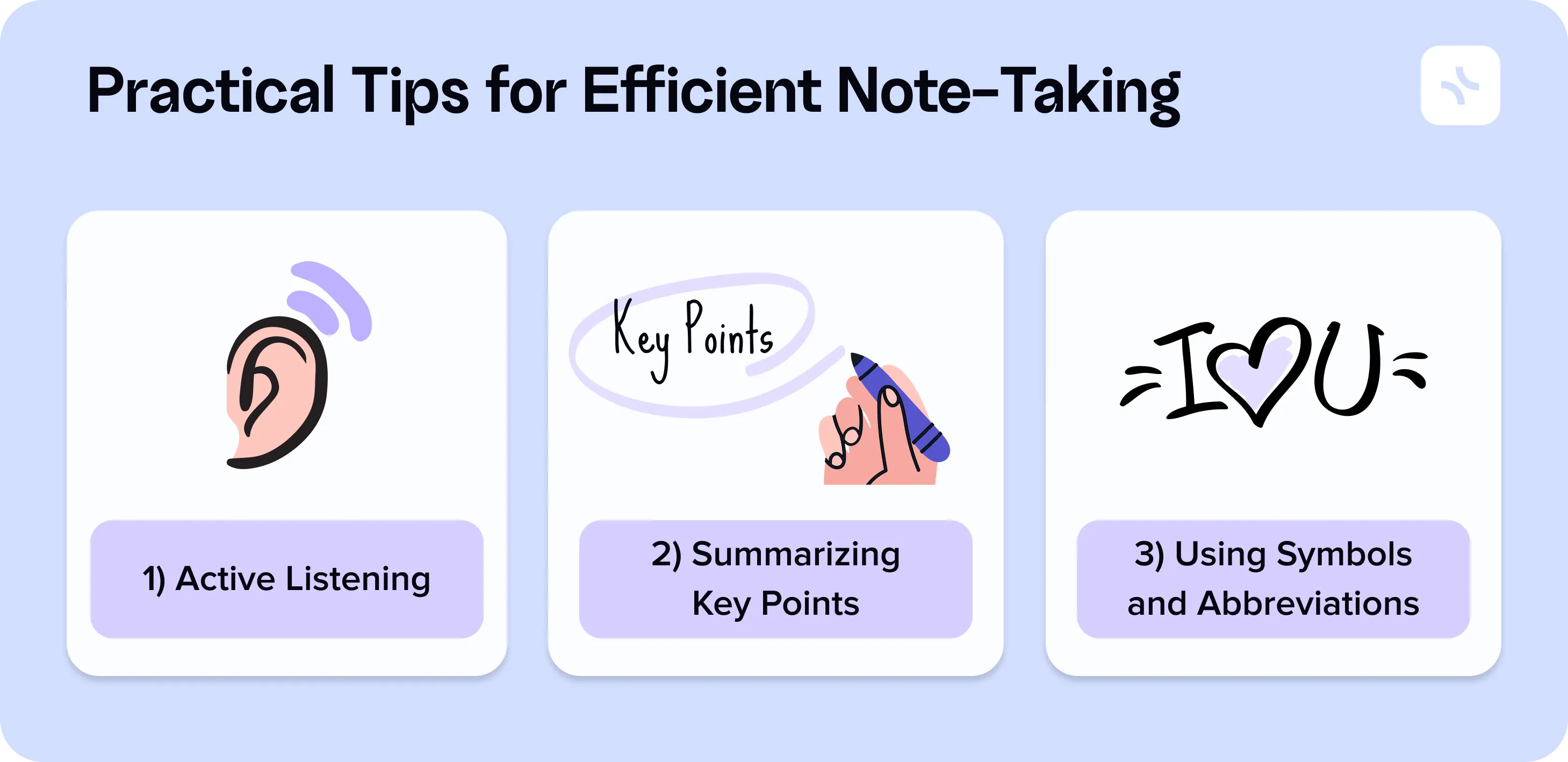 Practical Tips for Efficient Note-Taking — illustration