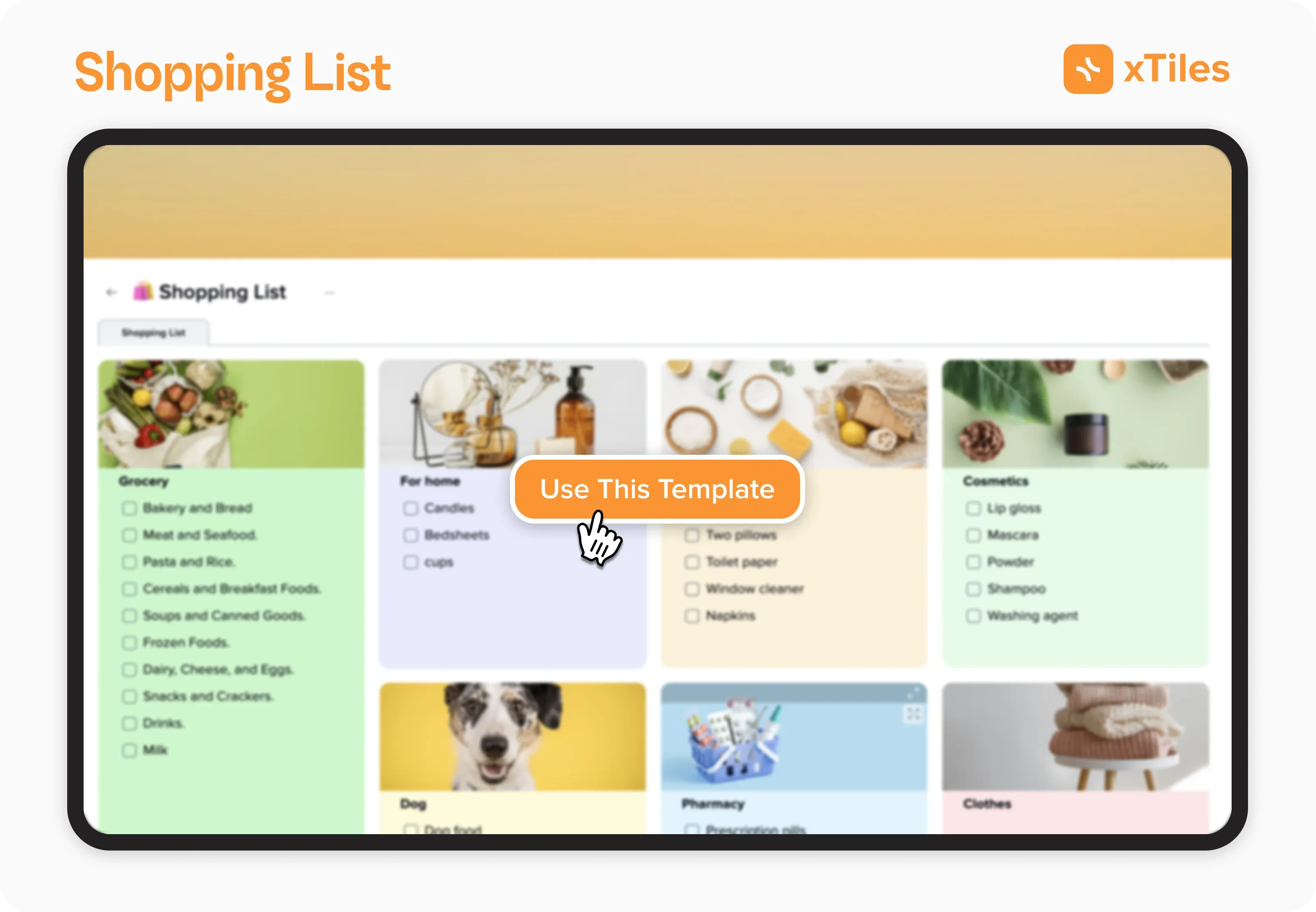 5. xTiles Shopping List Template — illustration