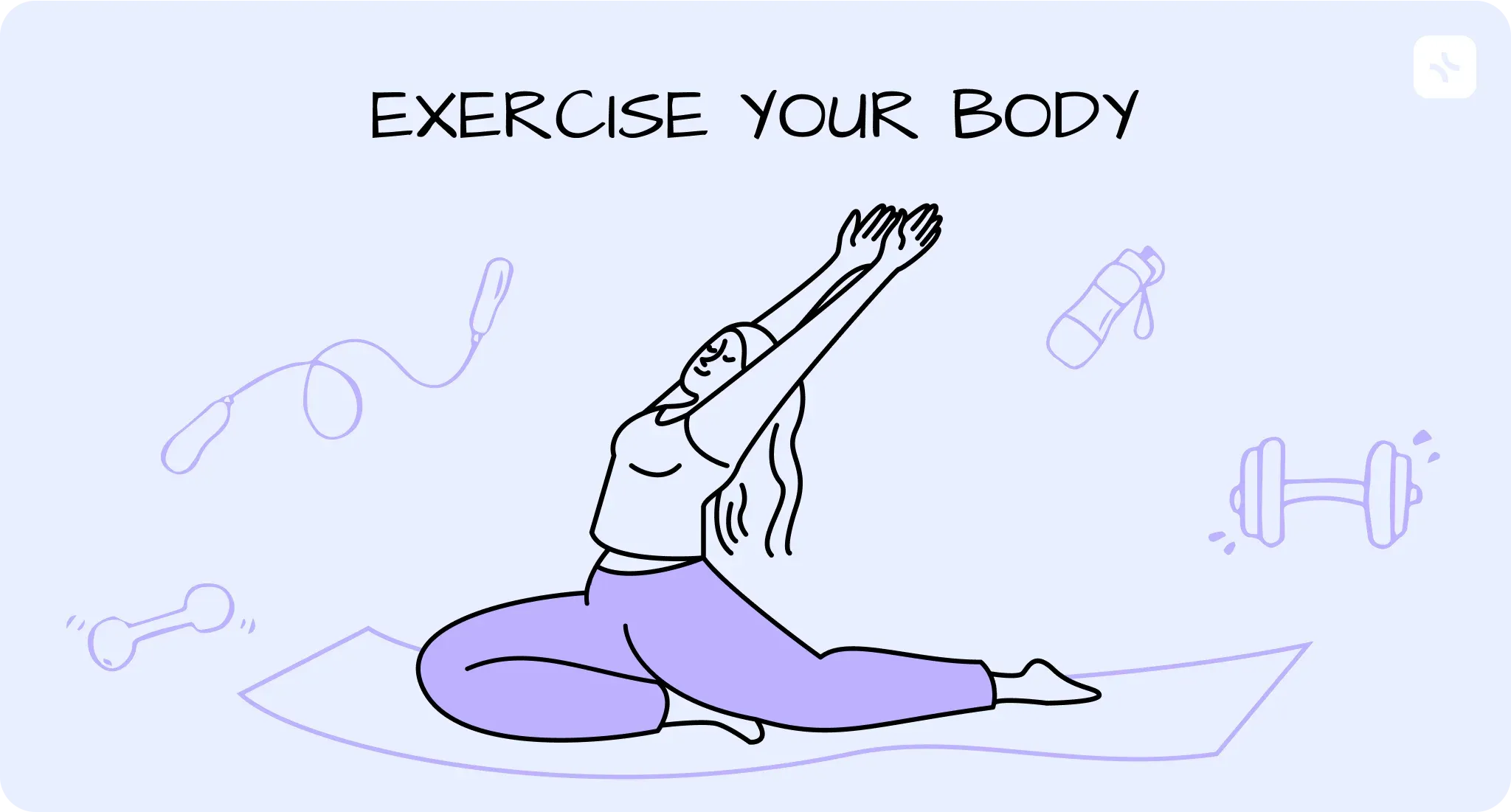 2. Exercise your body — illustration