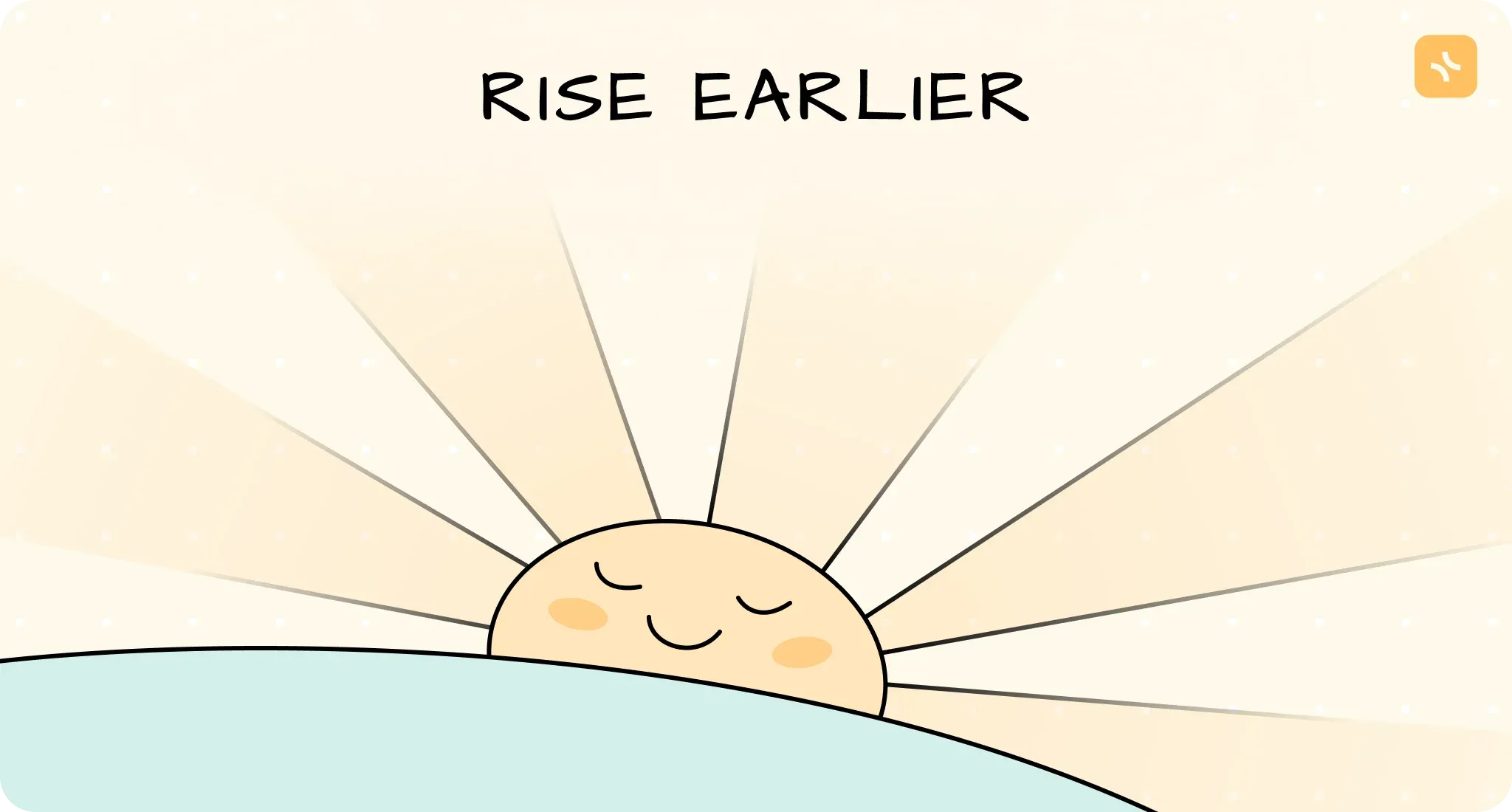 1. Wake up earlier — illustration