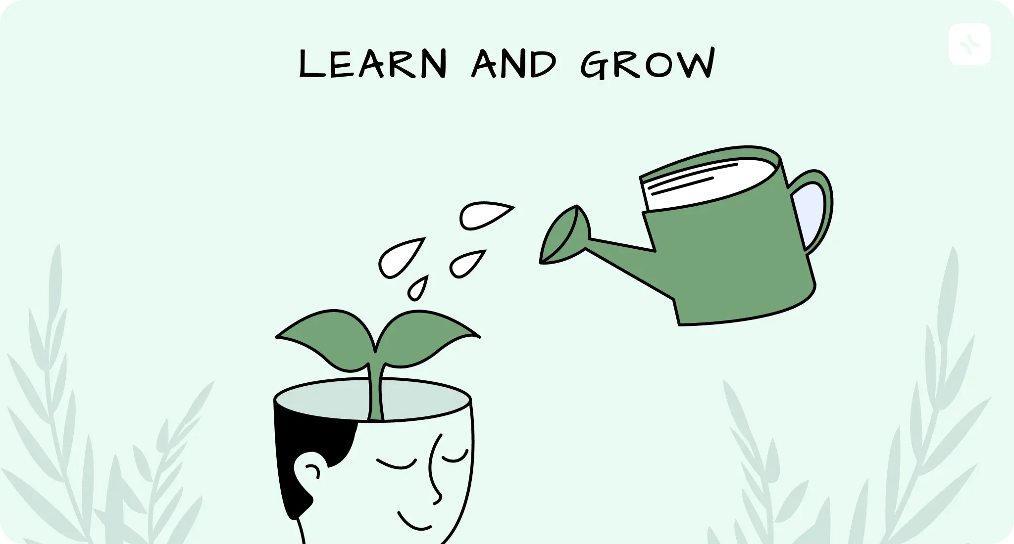6. Learn and grow — illustration