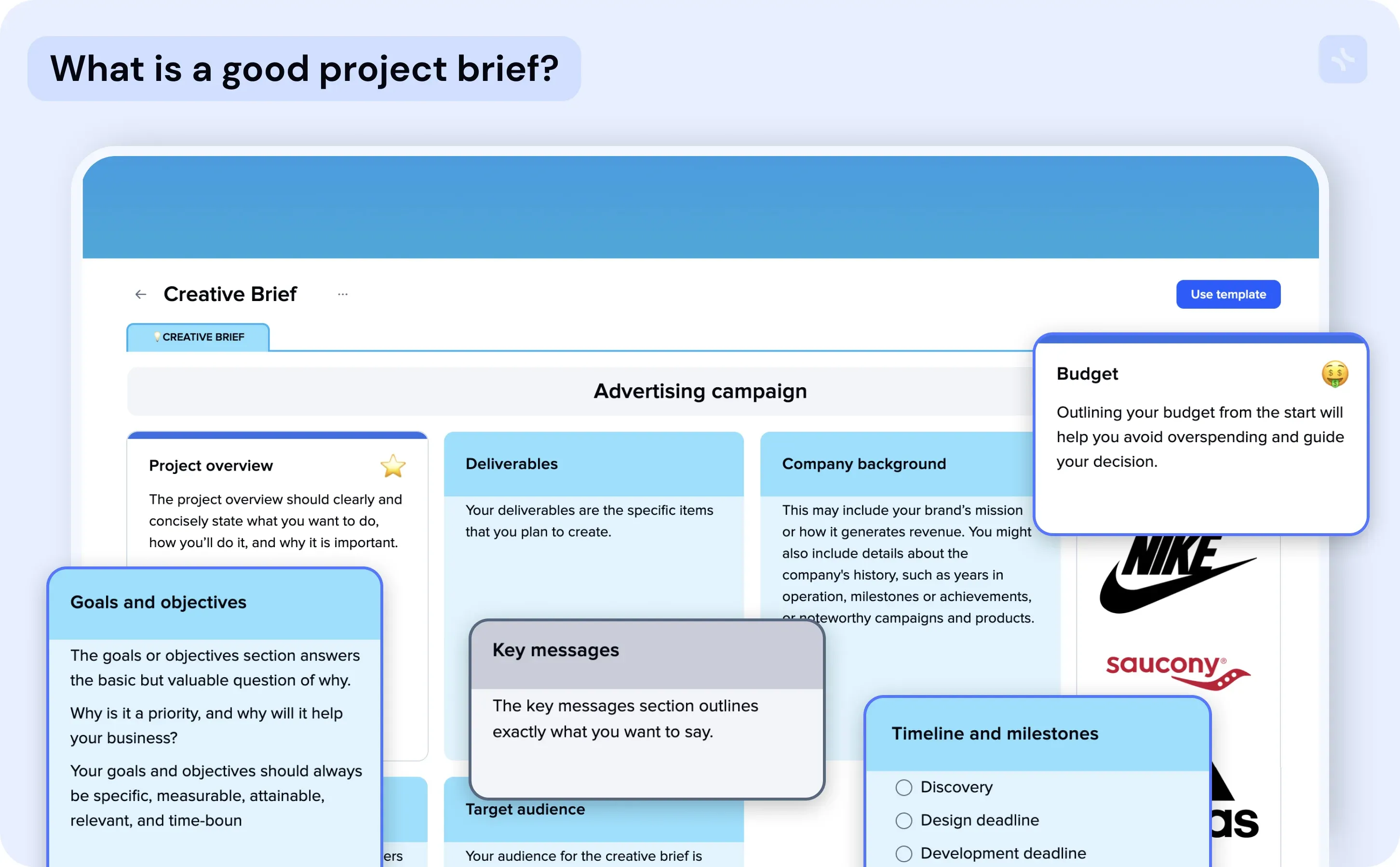 Creating clear project briefs — illustration
