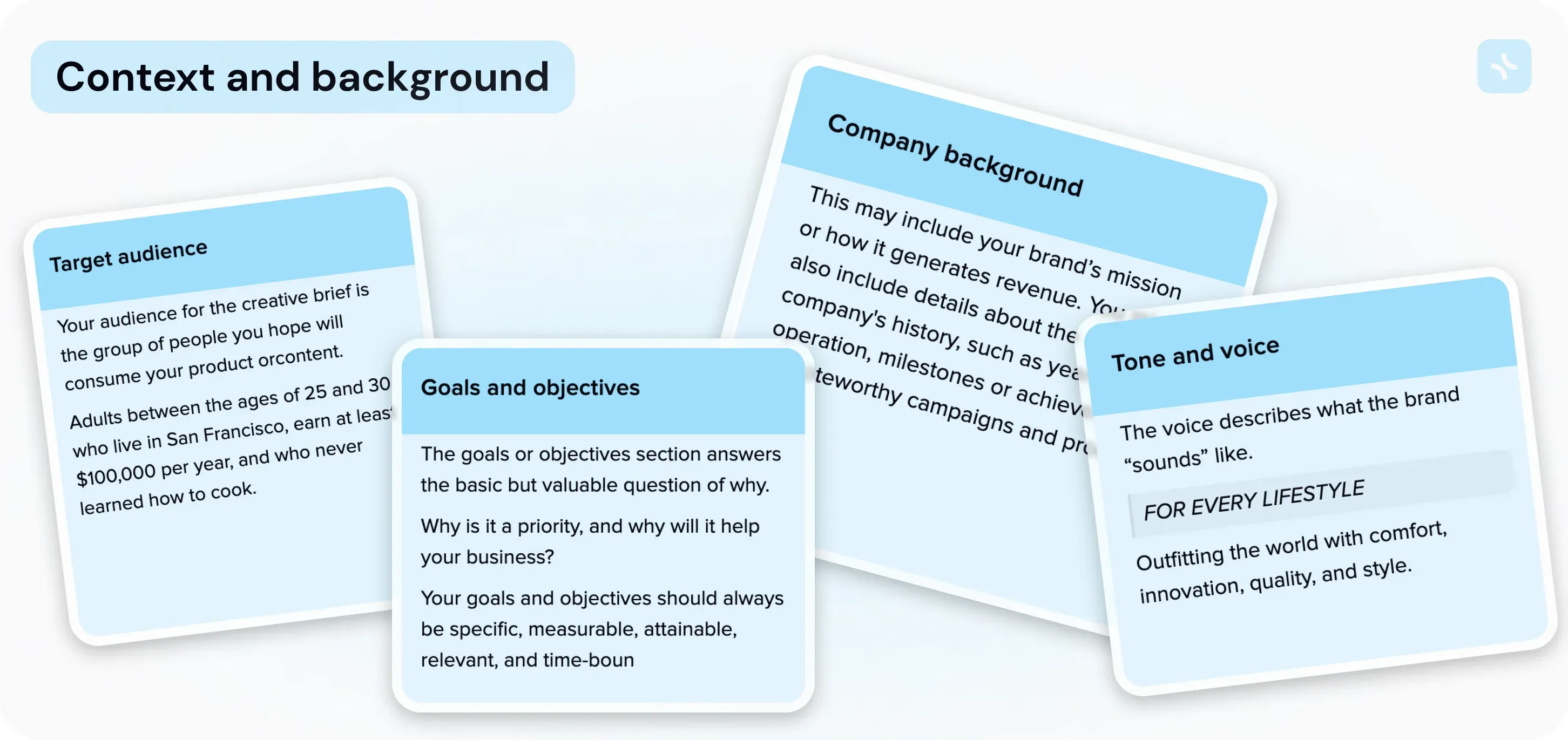 Creating clear project briefs — illustration