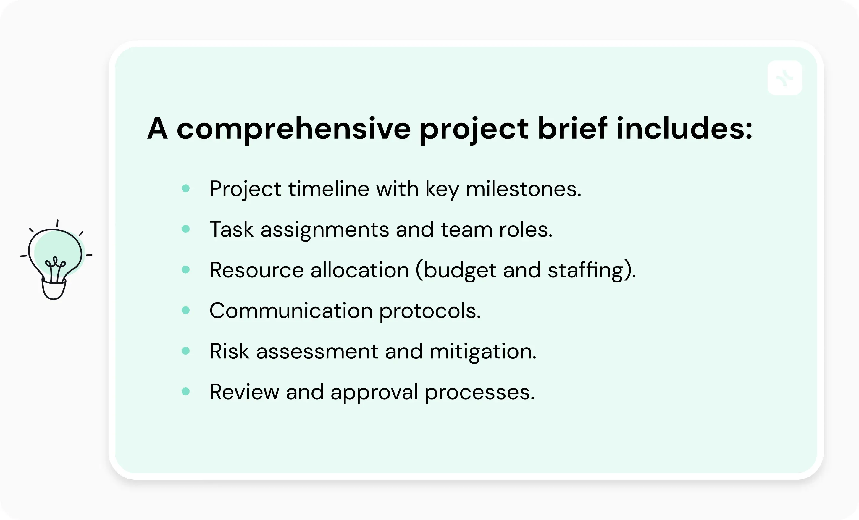 Project brief and other briefs — illustration