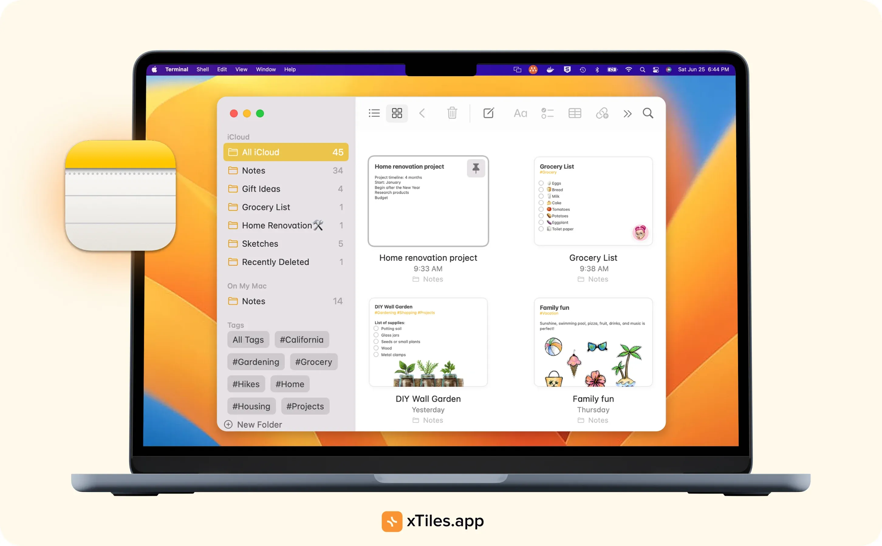 Notes: the best Mac app for note-taking and personal productivity — illustration