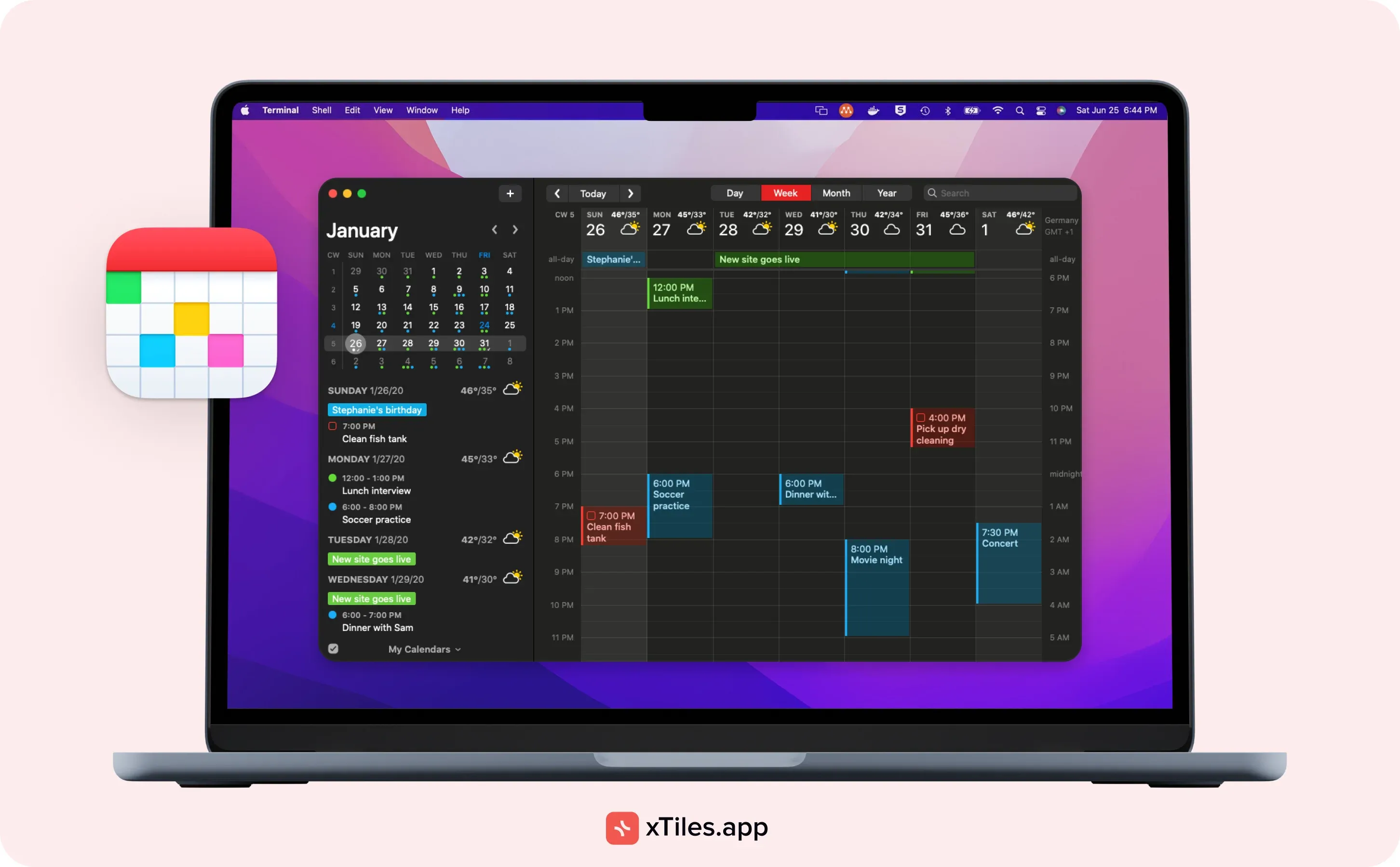 Fantastical: Apple Calendar alternative for Mac users — illustration