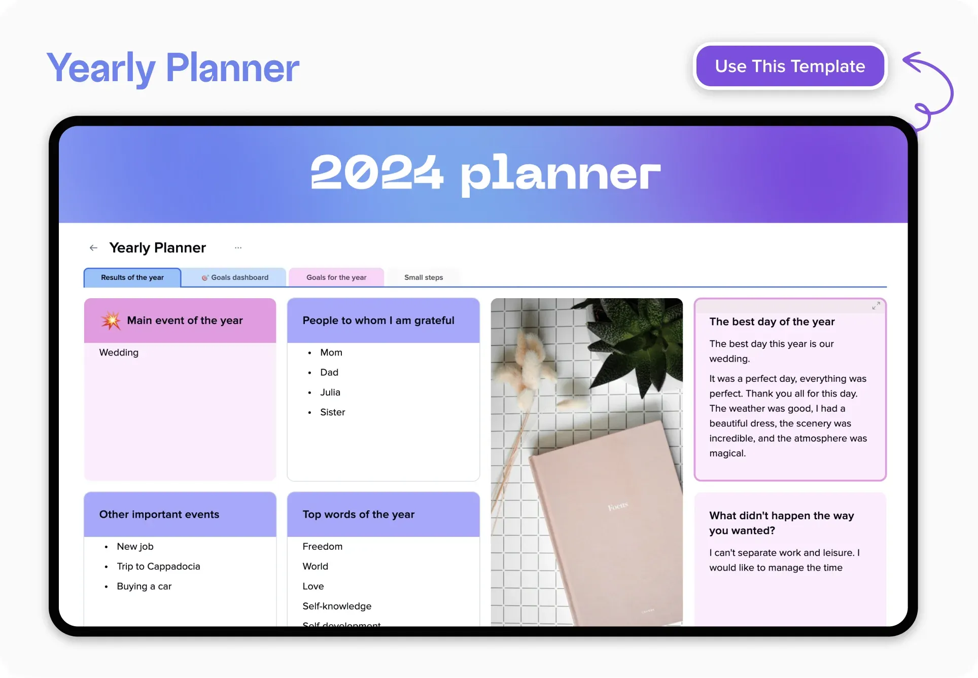 List of xTiles digital planner templates for managers — illustration