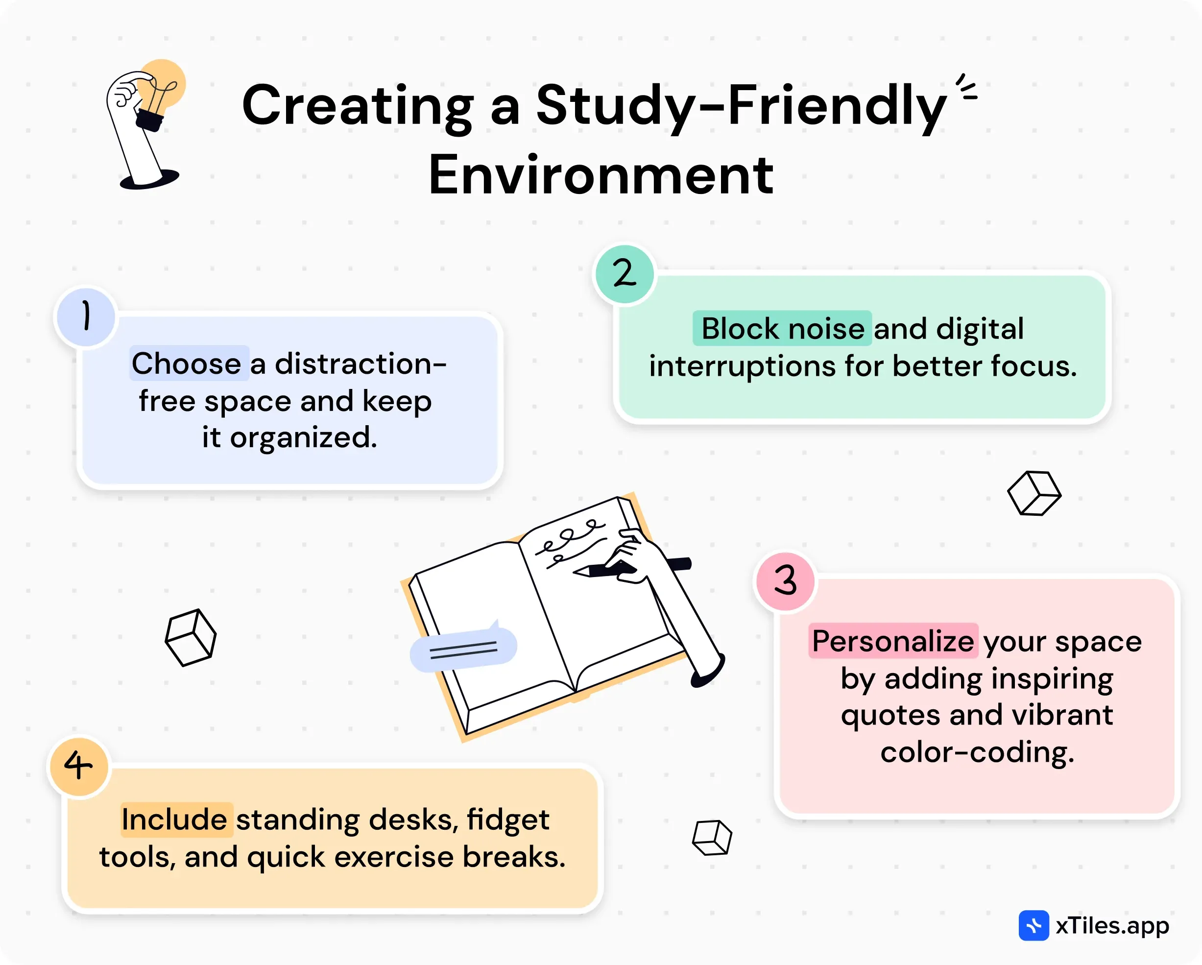 Creating a Supportive Study Environment for Study Sessions — illustration
